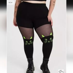Torrid Full Length Neon Cat Legging
